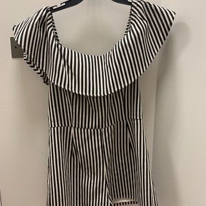 Black & Cream Romper